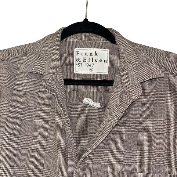 Frank & Eileen Shirley Cotton Tencel Women’s M Plaid Relaxed Buttondown Academia - Picture 5 of 13